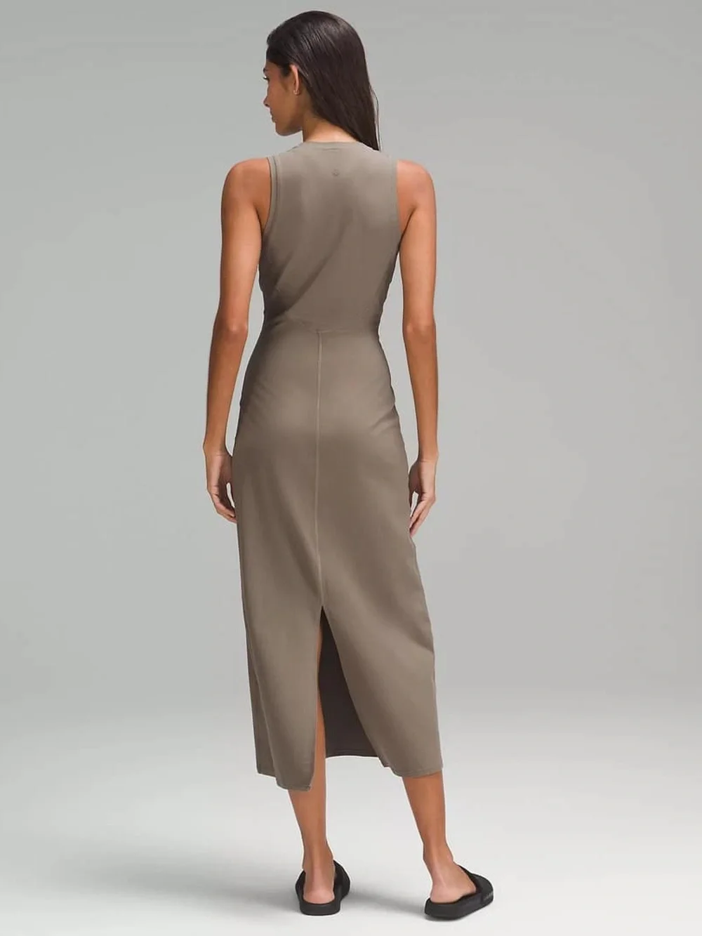 NWT Lululemon All Aligned Ribbed Midi Dress Nomad NOMD Size 4